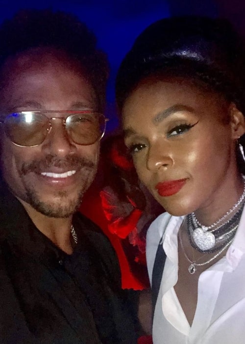 Gary Dourdan as seen in a selfie with singer and songwriter Janelle Monáe in The West Hollywood EDITION in November 2019