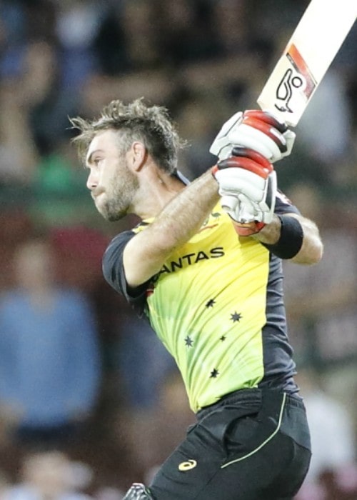 Glenn Maxwell during a match in 2018