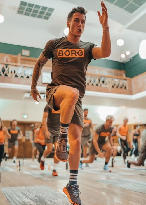 Gorka Márquez as seen in a picture taken during a training session at the 2019 Autumn Winter collection of Björn Borg launch in London, United Kingdom in September 2019