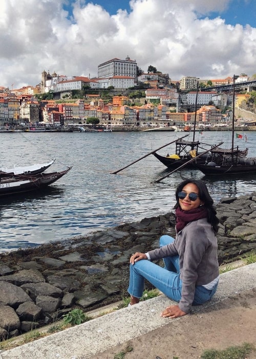 Greta Onieogou as seen in a picture in Porto, Portugal in June 2019