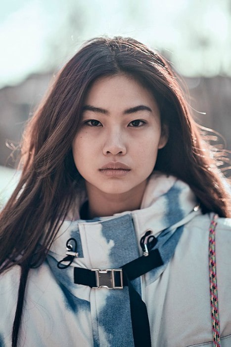 HoYeon Jung at Milan Fashion Week in February 2019