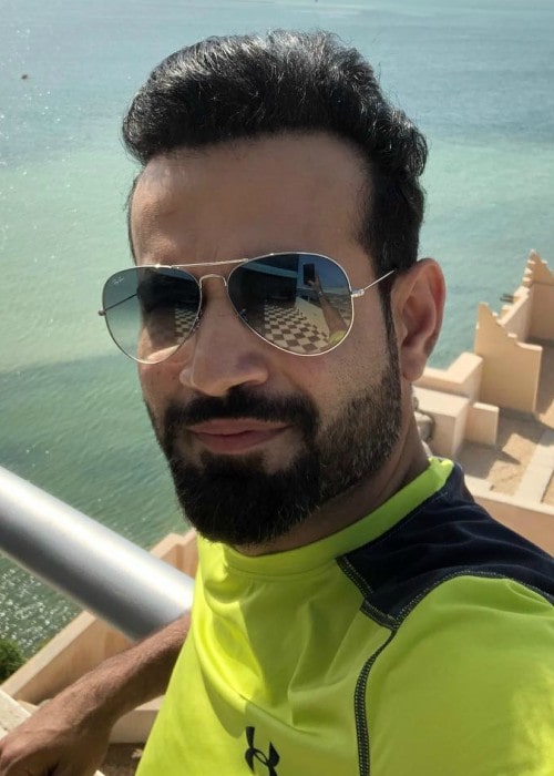 Irfan Pathan in an Instagram selfie as seen in May 2018