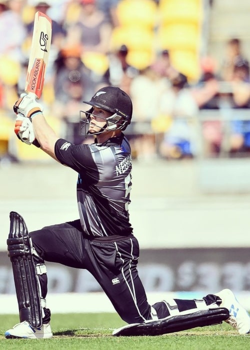 James Neesham as seen in a picture taken during a match at Wellington, New Zealand in November 2019