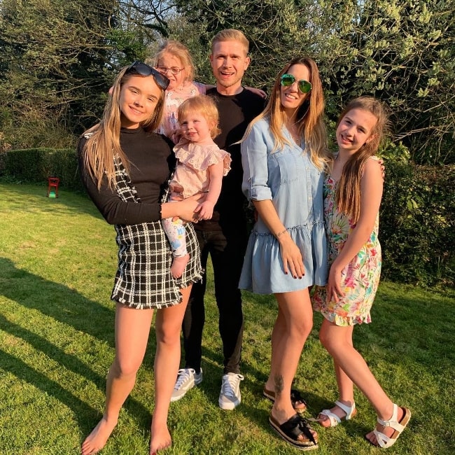Joel Conder as seen in a picture along with his family in April 2019