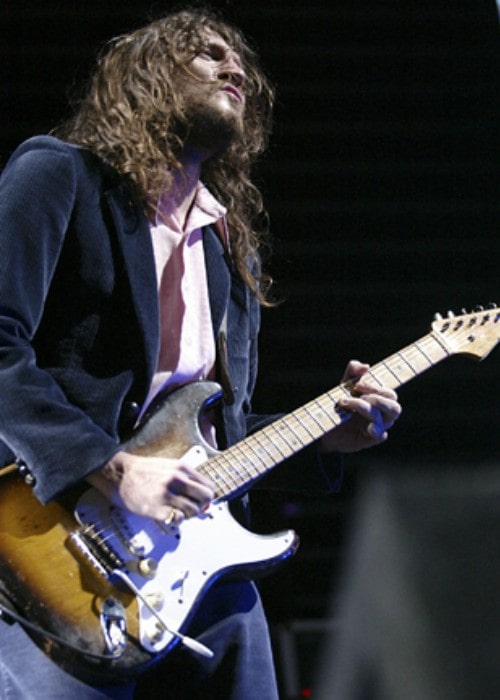 John Frusciante during a performance as seen in August 2006