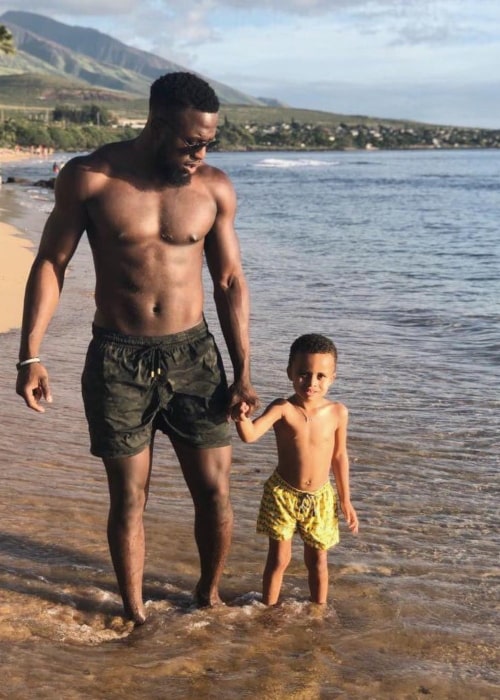 Jozy Altidore as seen in a picture with his son Cameron Altidore in November 2018