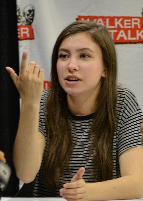 Katelyn Nacon as seen in a picture taken at the Walker Stalker Con Atlanta, United States in October 2016