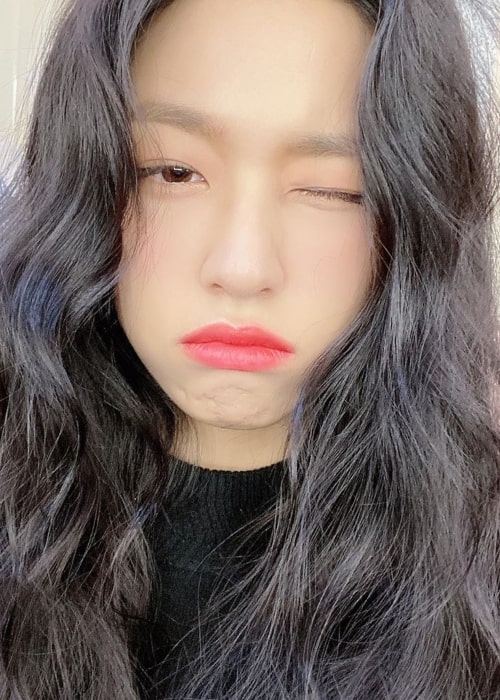 Kim Seol-hyun as seen in a selfie taken in December 2019