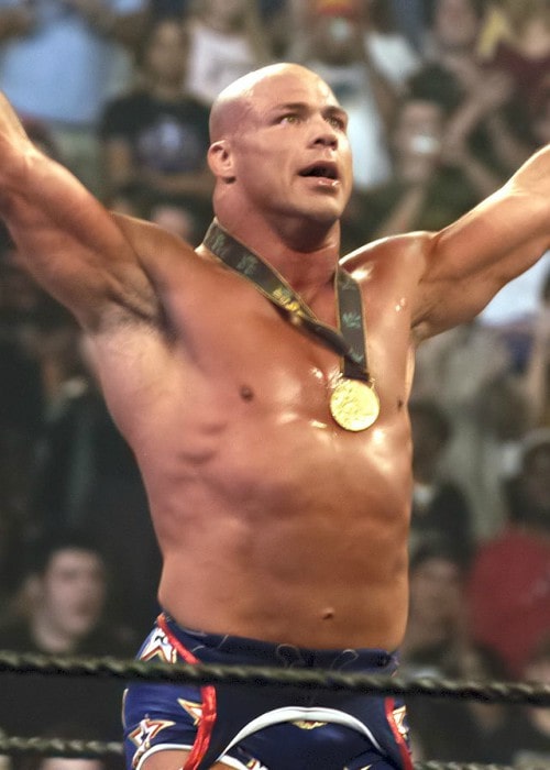 Kurt Angle during a match