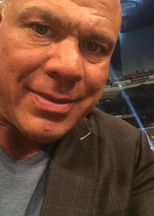 Kurt Angle in an Instagram selfie as seen in October 2019