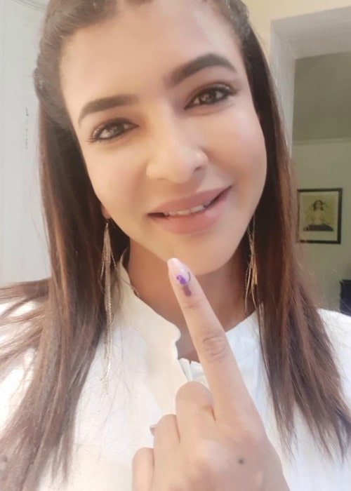 Lakshmi Manchu in an Instagram selfie as seen in April 2019