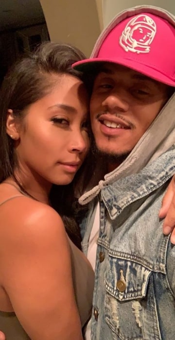 Lil' Fizz as seen in a loved-up picture with Apryl Jones in October 2019