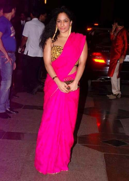 Masaba Gupta in a picture taken at Esha Deol's sangeet ceremony on July 7, 2012