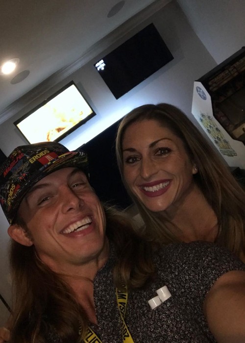 Matt Riddle with his wife as seen in November 2019