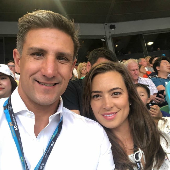 Matthew Pavlich and Lauren in a selfie in January 2019