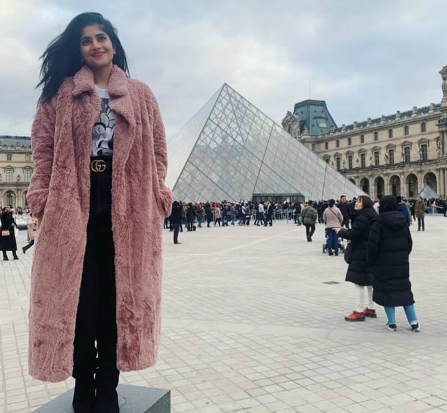 Megha Akash in an Instagram post as seen in December 2019