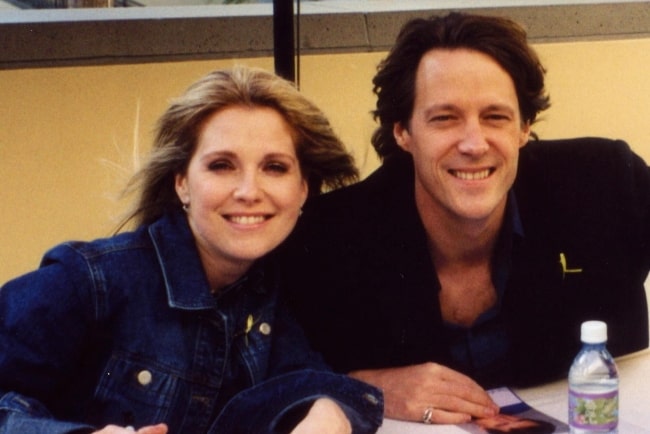 Melissa Reeves as seen in a picture along with Matthew Ashford at Fan Fest 03