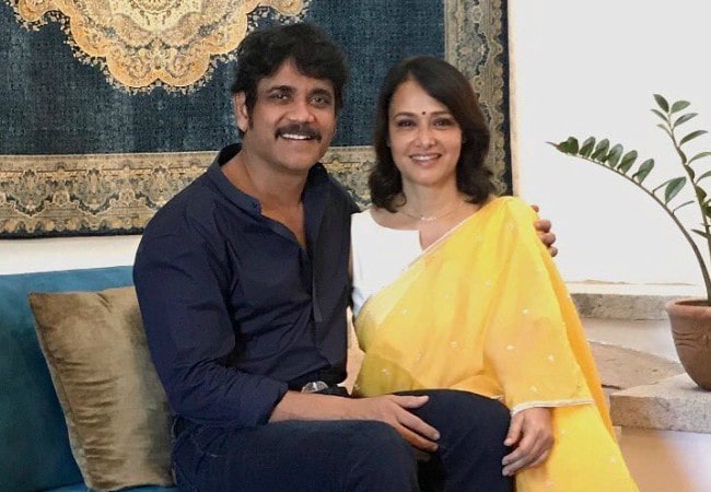 Nagarjuna Akkineni and Amala Akkineni as seen in September 2017