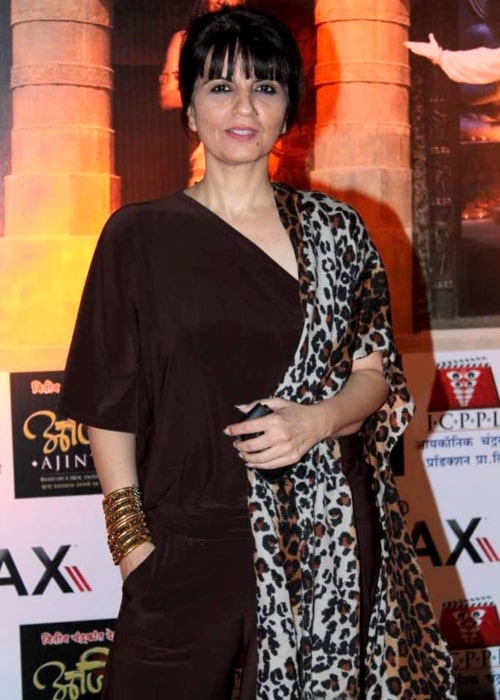 Neeta Lulla as seen in a picture taken at the premier of Marathi film Ajinta on May 16, 2012