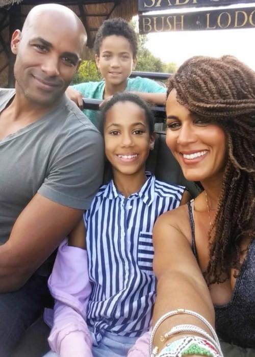 Nicole Ari Parker with her family as seen in May 2019