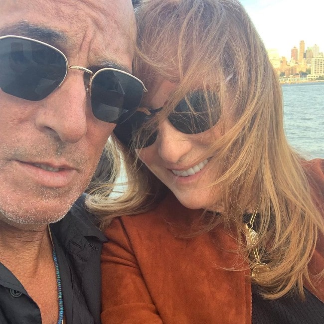 Patti Scialfa with her husband as seen in September 2019