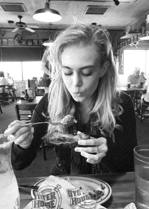 Penelope Mitchell as seen in a picture taken at Oyster House in Alabama in August 2017