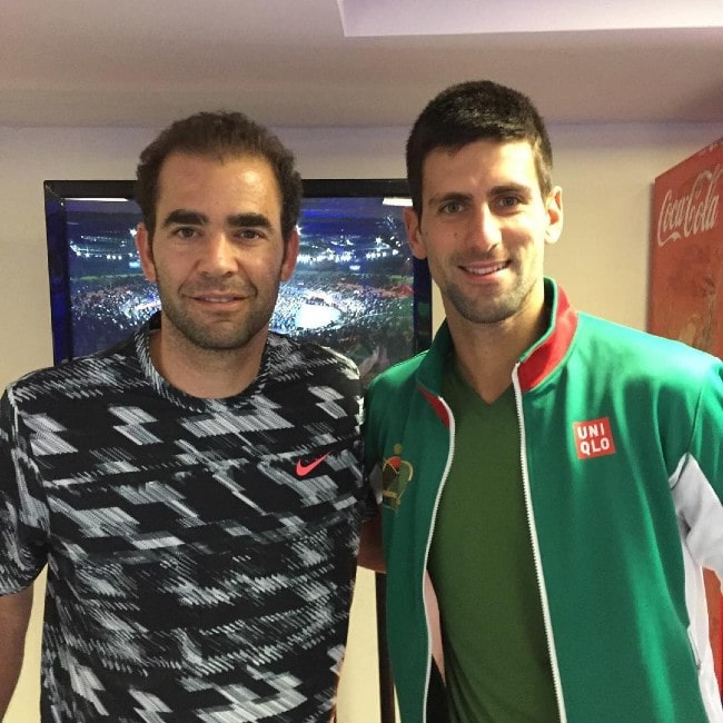 Pete Sampras with his friend as seen in August 2015