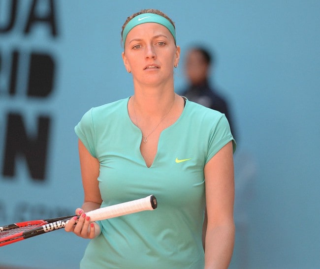 Petra Kvitová during a tournament in May 2015