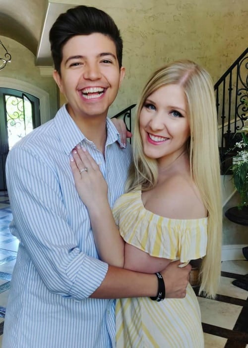 PrestonPlayz and Brianna Paige as seen in April 2019