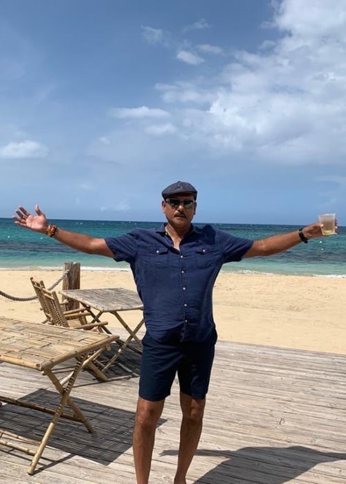 Ravi Shastri as seen in a picture taken in Jamaica in September 2019