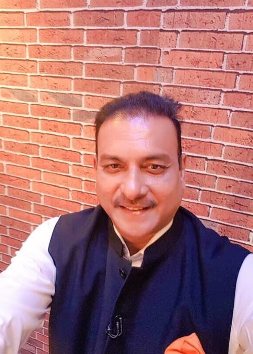 Ravi Shastri as seen in a selfie taken in May 2017