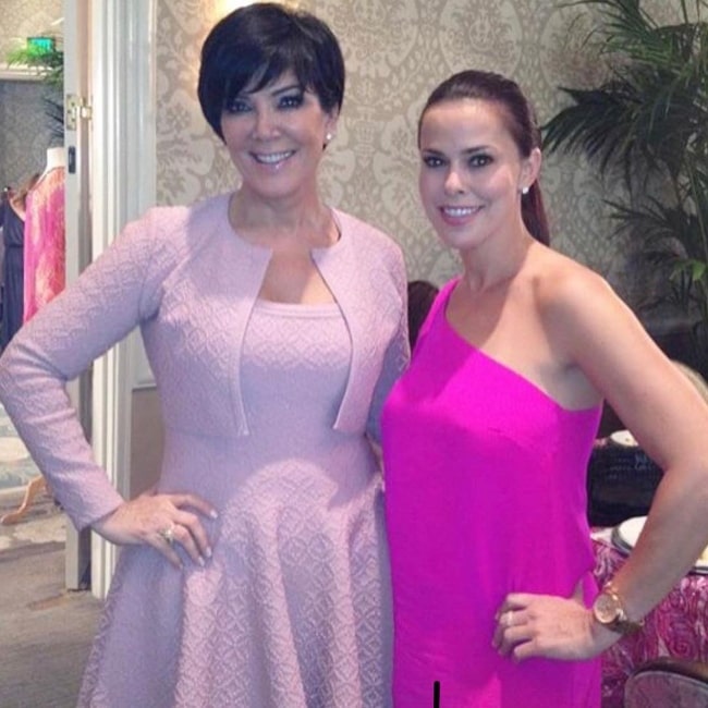 Rosa Blasi (Right) as seen while posing for a picture alongside Kris Jenner