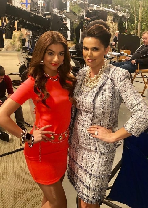 Rosa Blasi (Right) as seen while posing for the camera along with Bryana Salaz in Hollywood, California, United States in February 2019