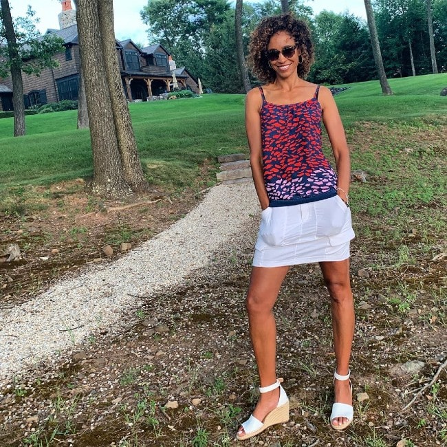 Sage Steele as seen in July 2019