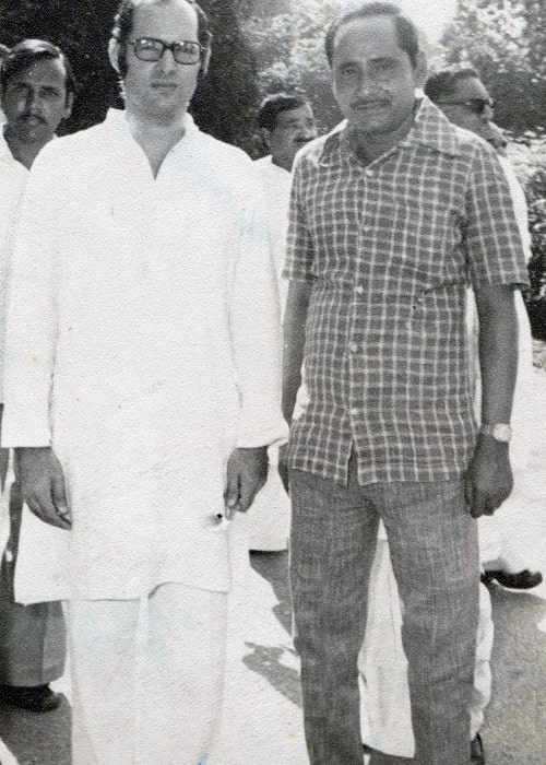 Sanjay Gandhi as seen in a picture with Shaikh Shamim Ahmed in New Delhi