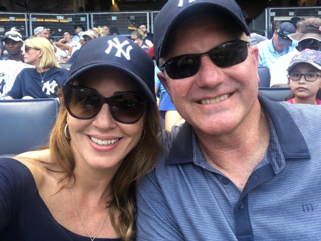 Sara Carter and Martin Bailey in a selfie in August 2019