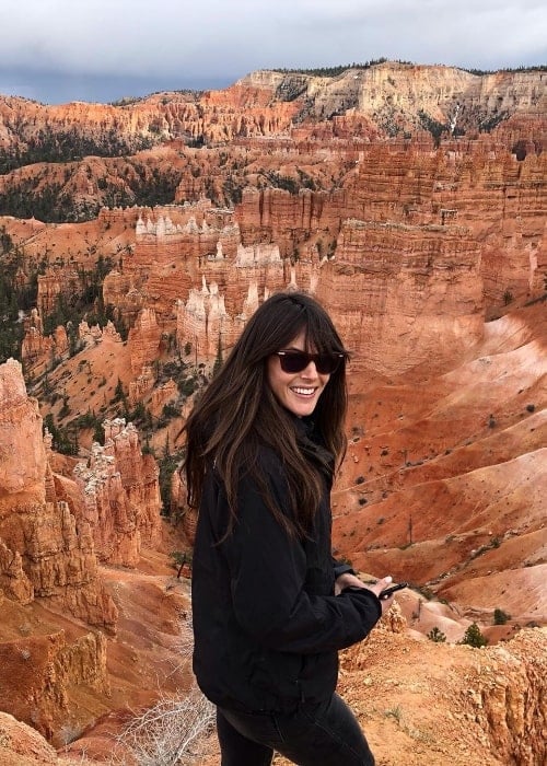 Sarah Butler as seen while smiling for the camera in Utah, United States in May 2019