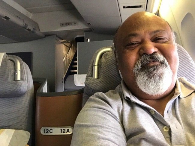 Saurabh Shukla in a selfie as seen in March 2017