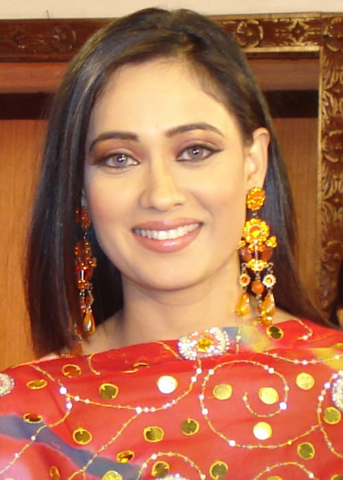 Shweta Tiwari at the sets of Bhojpuri movie Trinetra in May 2009