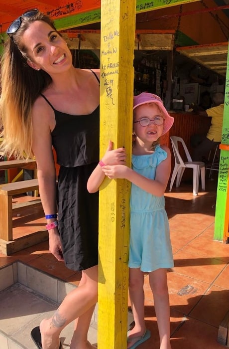 Sophie Conder as seen while posing for a picture along with her mother, Sarah Conder, in February 2019