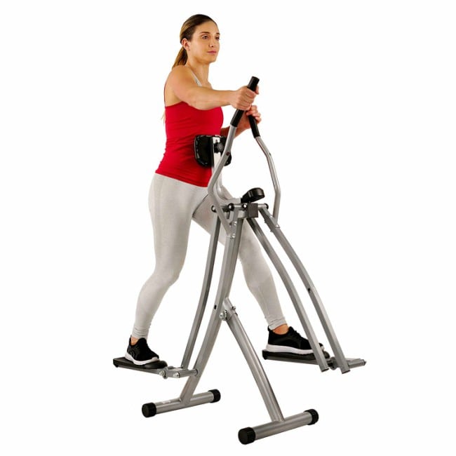 Sunny Health And Fitness SF-E902 Air Walk Trainer Elliptical Machine Workout