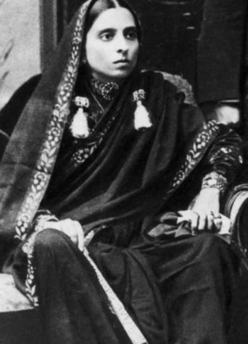 Swarup Rani Nehru as seen in a picture taken in 1894