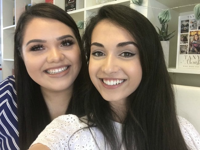 Talisa Tossell (Right) and Karina in a selfie in June 2018