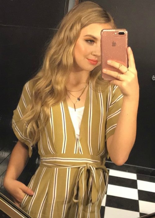 Tegan Marie in a selfie as seen in May 2018