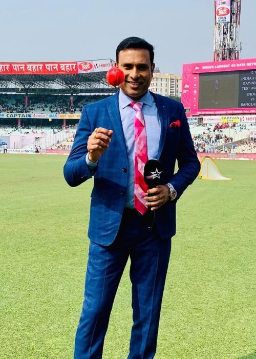 VVS Laxman as seen in a picture taken at the Saurashtra Cricket Association Stadium in November 2019