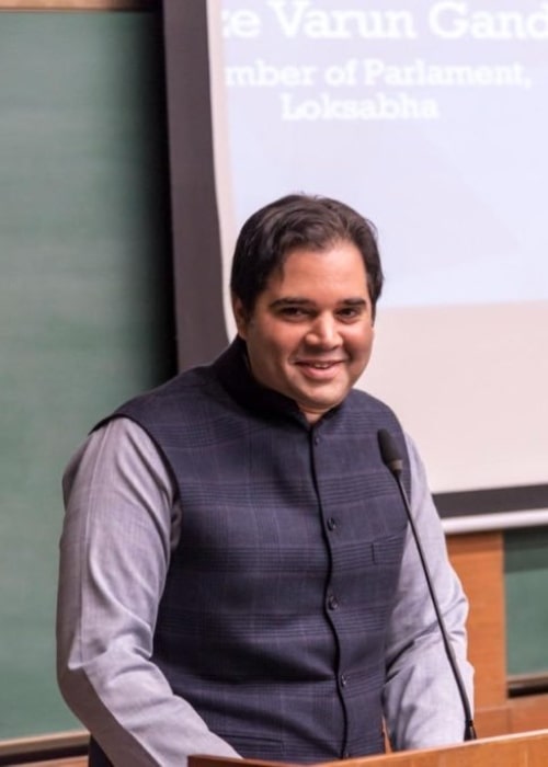 Varun Gandhi as seen in a picture taken in during his 14 part lecture-series at IIM Ahmedabad on his book A Rural Manifesto_ Realizing India’s Future through her Villages in November 2018