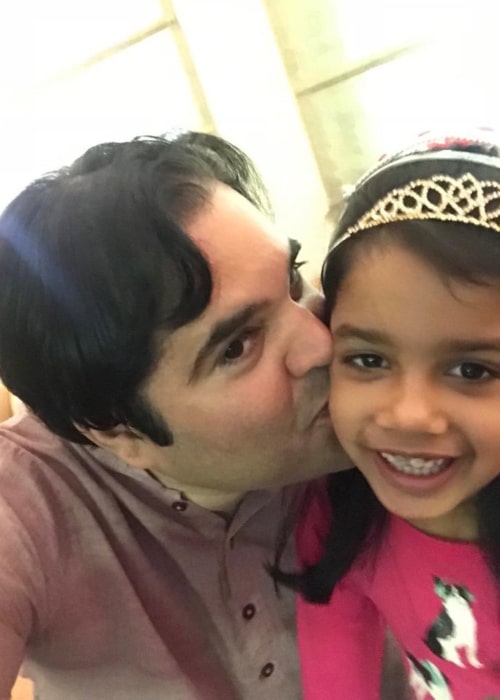 Varun Gandhi as seen in a selfie taken with his daughter Anasuyaa Gandhi on father's day in June 2019