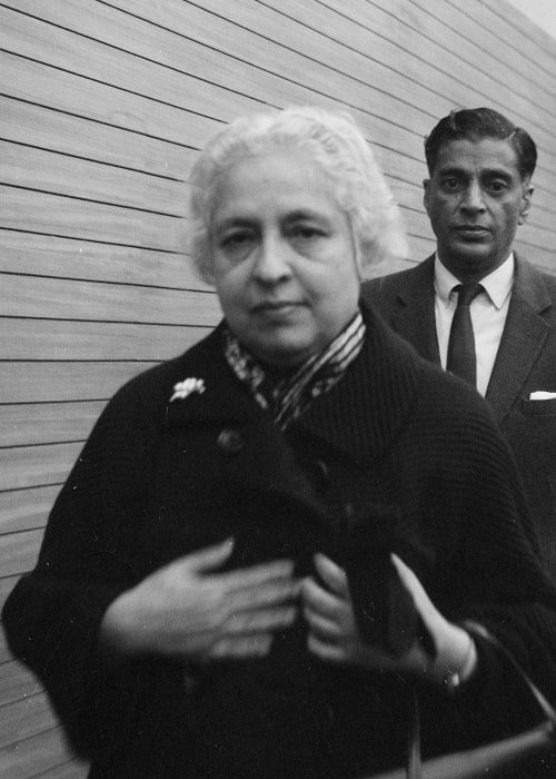 Vijaya Lakshmi Pandit as seen in a picture that was taken during her four-day visit to the Netherlands on November 10, 1956