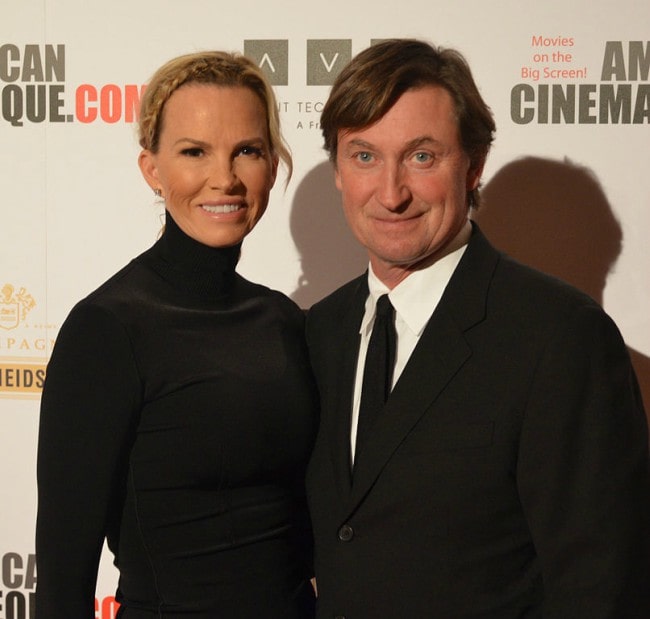 Wayne Gretzky and Janet Jones as seen in December 2013