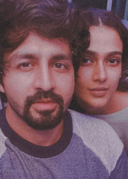 Aakanksha Singh as seen in a selfie taken with her beau Kunal Sain in January 2020